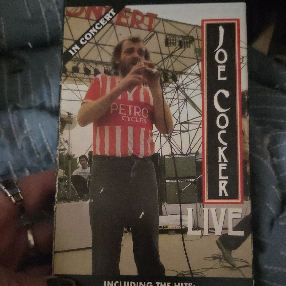 Joe Cocker Live Concert VHS Vintage